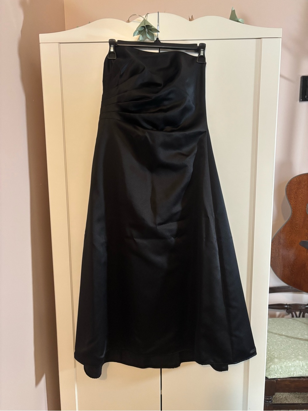 JS Boutique Black Satin Formal Dress